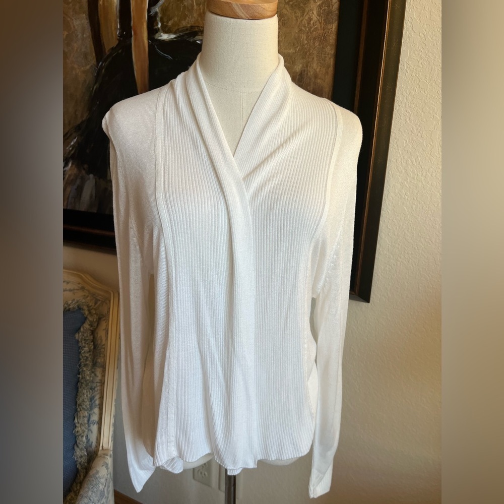 Fenn Wright Manson Cream Lightweight Cardigan Sz M